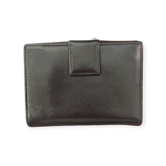 Authentic Prada Saffiano Wallet Black Compact - Picture 4 of 10